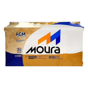 Bateria Moura AGM 92Ah MA92QD, Frete e Instalação Grátis